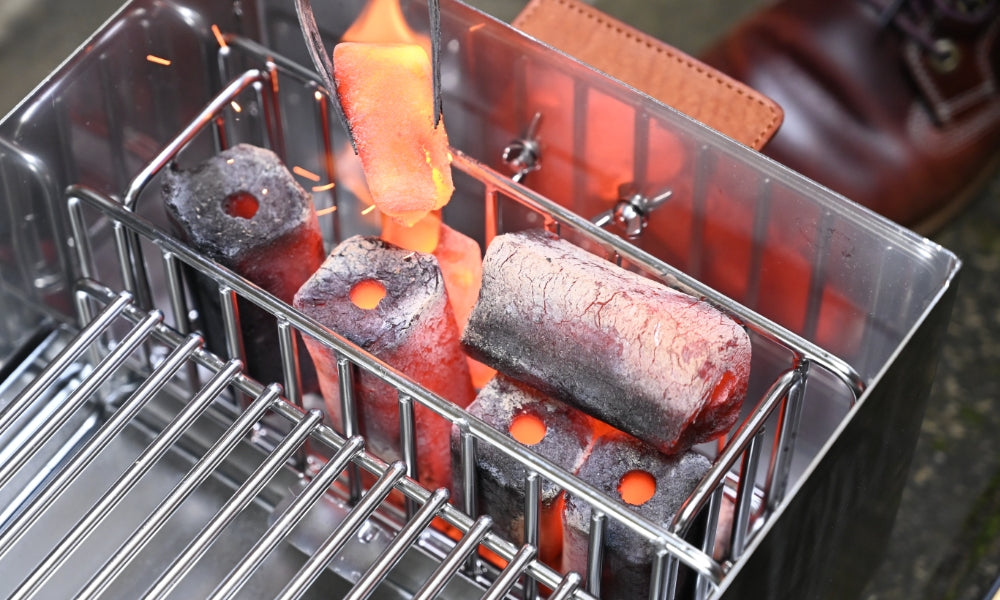 バーベキューグリル 無煙型炭焼きグリル ステンレス製 360°均一