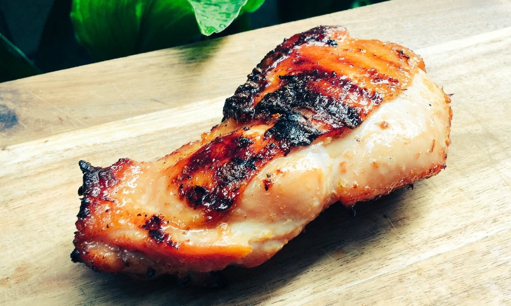鶏もも肉の柚子胡椒味噌焼き